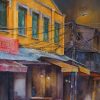 Market Stall Under the Streetlight - Artist Duc Tien