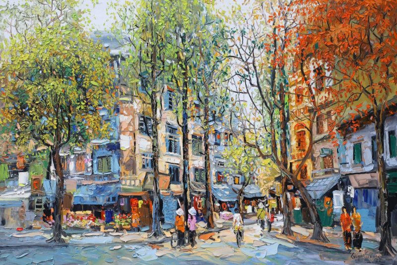 Season Transforming - Vietnamese Oil Painting by Artist Giap Van Tuan