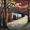 Seasonal Memories - Vietnamese Lacquer Painting by Artist Nguyen Binh Son