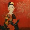 Self-love - Vietnamese Lacquer Painting by Artist Dang Hien