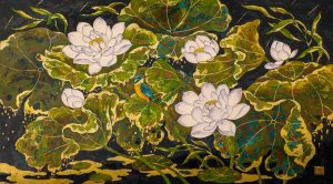 Serenade in the Rain - Vietnamese Paintings & Vietnamese Artists