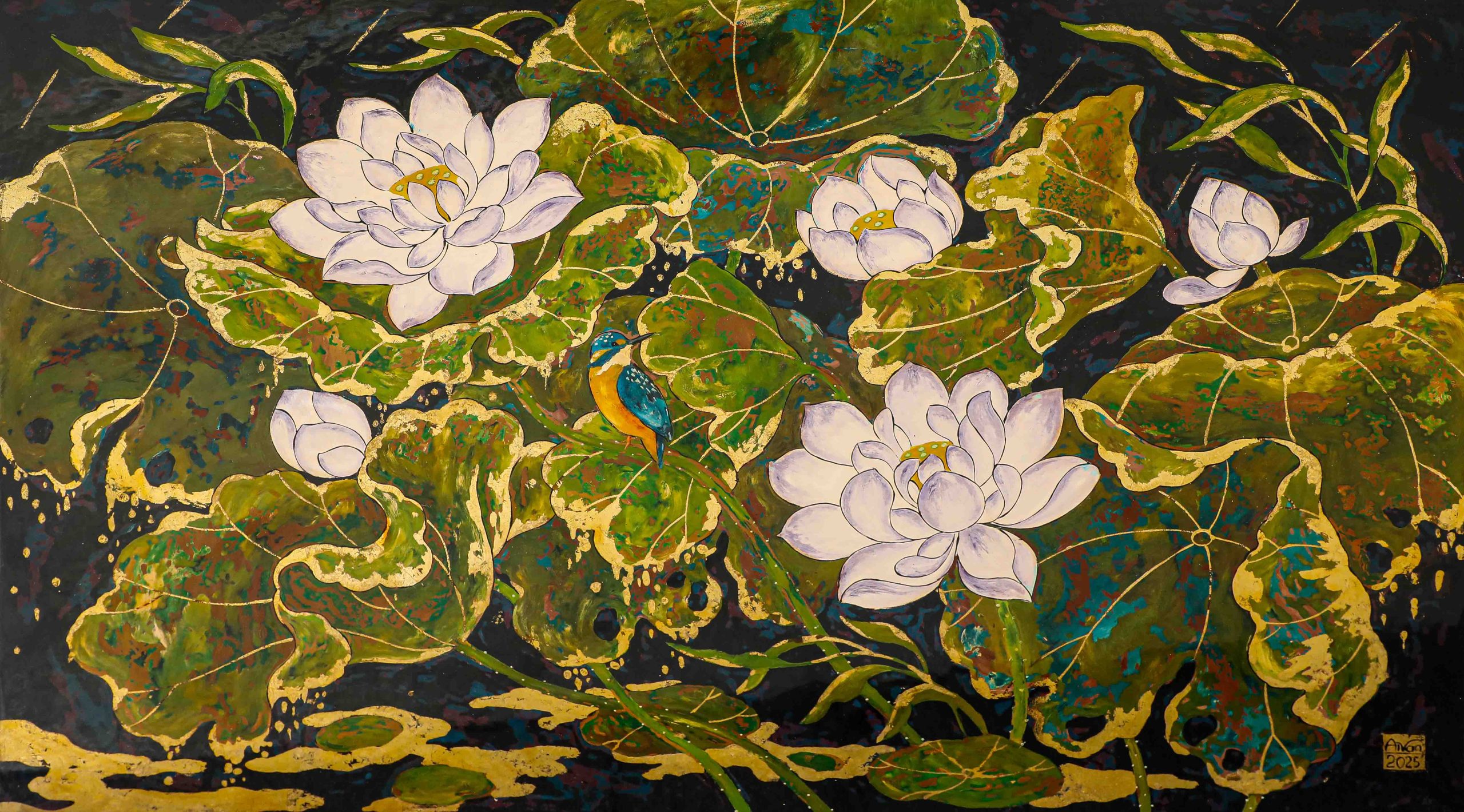 Serenade in the Rain - Vietnamese Paintings & Vietnamese Artists