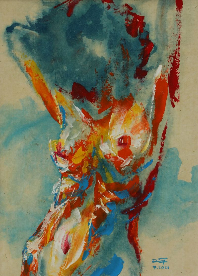 Sexy Dance II - Vietnamese Oil Painting by Artist Mai Huy Dung