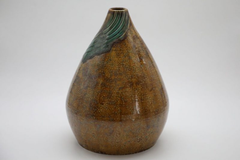 Silk Vase - Vietnamese Ceramic Artwork by Artist Nguyen Thu Thuy