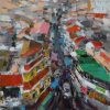 Small Alley - Vietnamese Acrylic Painting by Artist Pham Hoang Minh