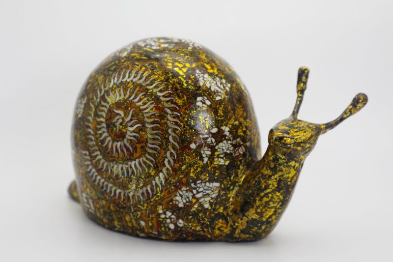 Snail IV - Vietnamese Lacquer Artwork by Artist Nguyen Tan Phat