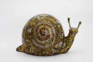 Snail IV - Vietnamese Lacquer Artwork by Artist Nguyen Tan Phat