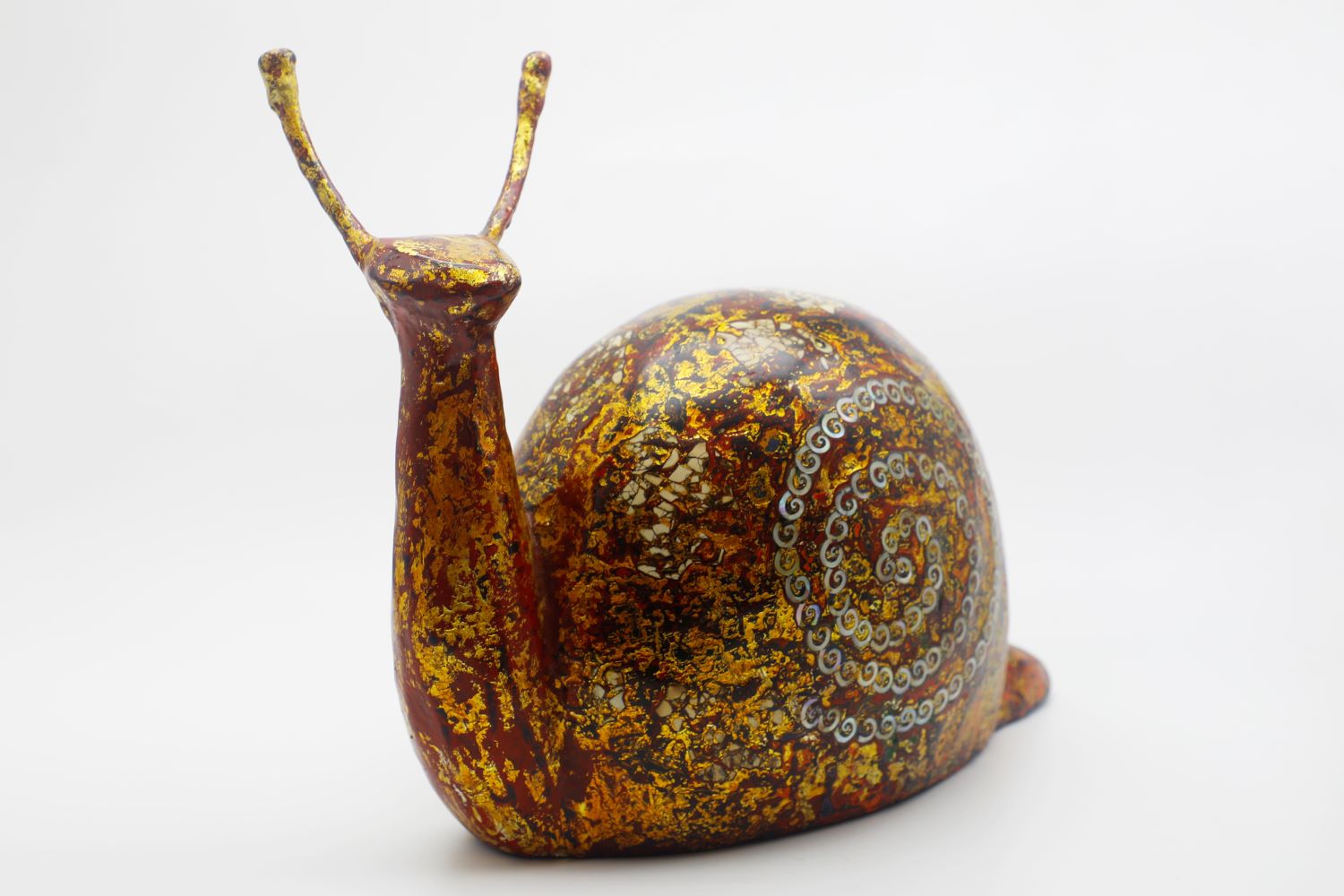 Snail V - Vietnamese Lacquer Artwork by Artist Nguyen Tan Phat