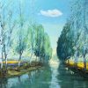Reflection II - Vietnamese Oil Painting by Artist Dang Dinh Ngo