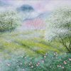 Spring Garden - Vietnamese Acrylic Painting by Artist Nguyen Lam