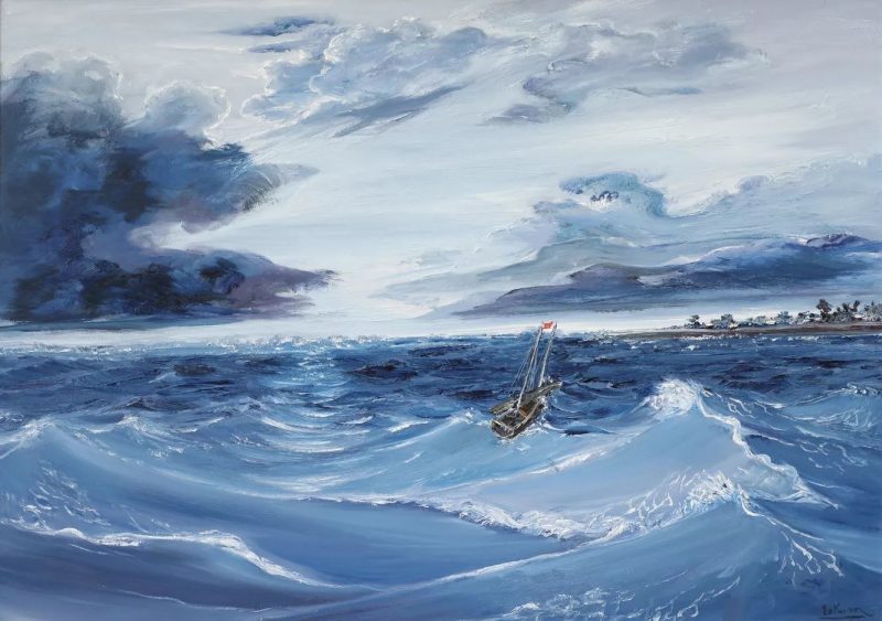 Storm Belt - Exclusive Painting by Le Kuan on Nguyen Art Gallery