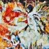 Such a Kiss - Vietnamese Acrylic Painting by Artist Nguyen Thu Thuy