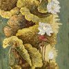 Summer Lotus VII - Vietnamese Lacquer Painting by Artist Do Khai