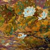 Night of The Summer - Vietnamese Lacquer Painting by Artist Chau Ai Van
