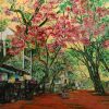 Summer Noon - Vietnamese Lacquer Painting by Artist Nguyen Van Nghia
