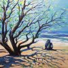 Sunlight on Hon Cau Island - Vietnamese Oil Painting by Artist Minh Chinh
