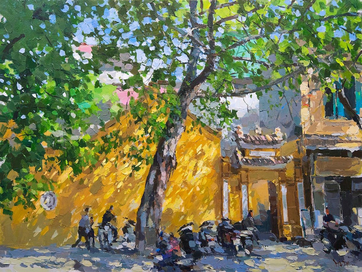 Sunlight - Vietnamese Oil Painting by Artist Pham Hoang Minh