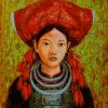 Ta May - Lacquer Painting by Artist Hoang Hoan