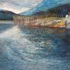 Tan Son Dam - Vietnamese Oil Painting by Artist Mai Thi Kim Uyen