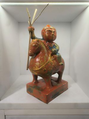 Saint Giong III - Lacquer artwork by artist Nguyen Tan Phat