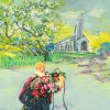 The Bearer - Vietnamese Oil Painting by Artist Le Ngoc Ly