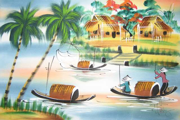 The Origin of Vietnamese Silk Painting
