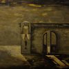 The Past Echoes III - Vietnamese Lacquer Painting by Artist Luong Duy