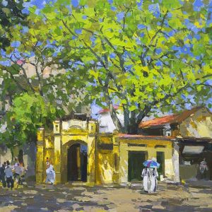 The Shape of Spring - Vietnamese Oil Painting by Artist Pham Hoang Minh