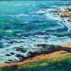 The Waves at Con Son Beach - Vietnamese Oil Painting by Artist Minh Chinh