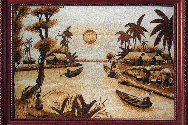 The origin of vietnamese rice paintings