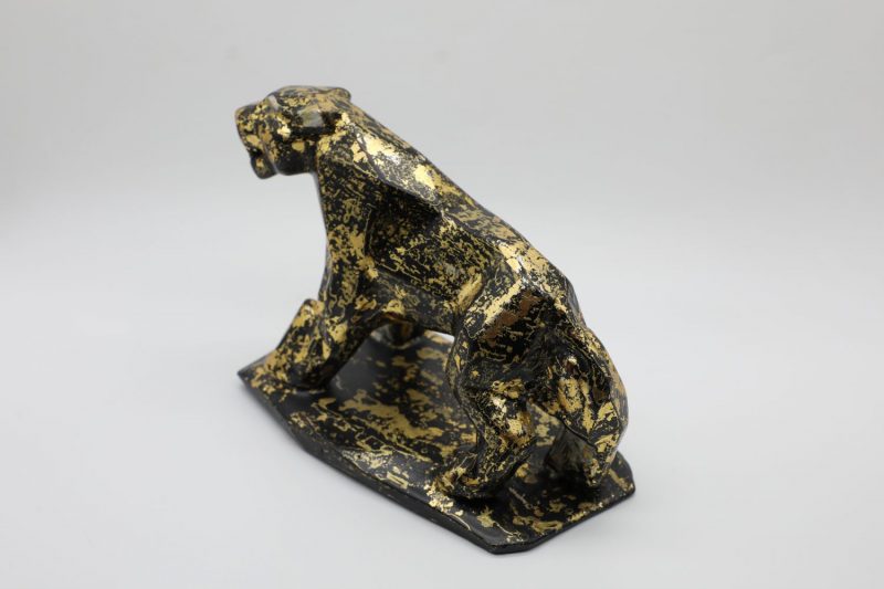 Tiger IV - Vietnamese Lacquer Artworks by Artist Nguyen Tan Phat