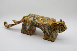 Tiger IX - Vietnamese Lacquer Artworks by Artist Nguyen Tan Phat