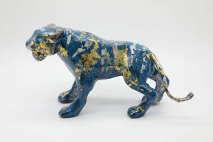 Tiger XIII - Vietnamese Lacquer Artworks by Artist Nguyen Tan Phat