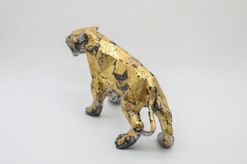 Tiger XVI - Vietnamese Lacquer Artworks by Artist Nguyen Tan Phat