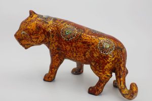 Tiger XXI - Vietnamese Lacquer Artworks by Artist Nguyen Tan Phat