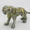 Tiger XXIII - Vietnamese Lacquer Artworks by Artist Nguyen Tan Phat