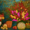 Spring Serenity II Lacquer painting by artist Duy Quyen