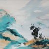 Trees & Mountains - Exclusive Painting by Le Kuan on Nguyen Art Gallery