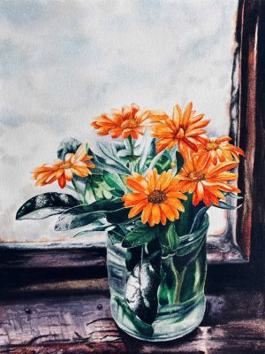 Crystal Veil - Watercolor Painting By Artist Thanh Ha