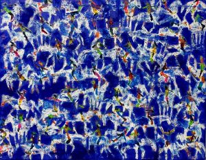 Convergence II - Vietnamese Oil Painting by Artist Nguyen Phan Bach