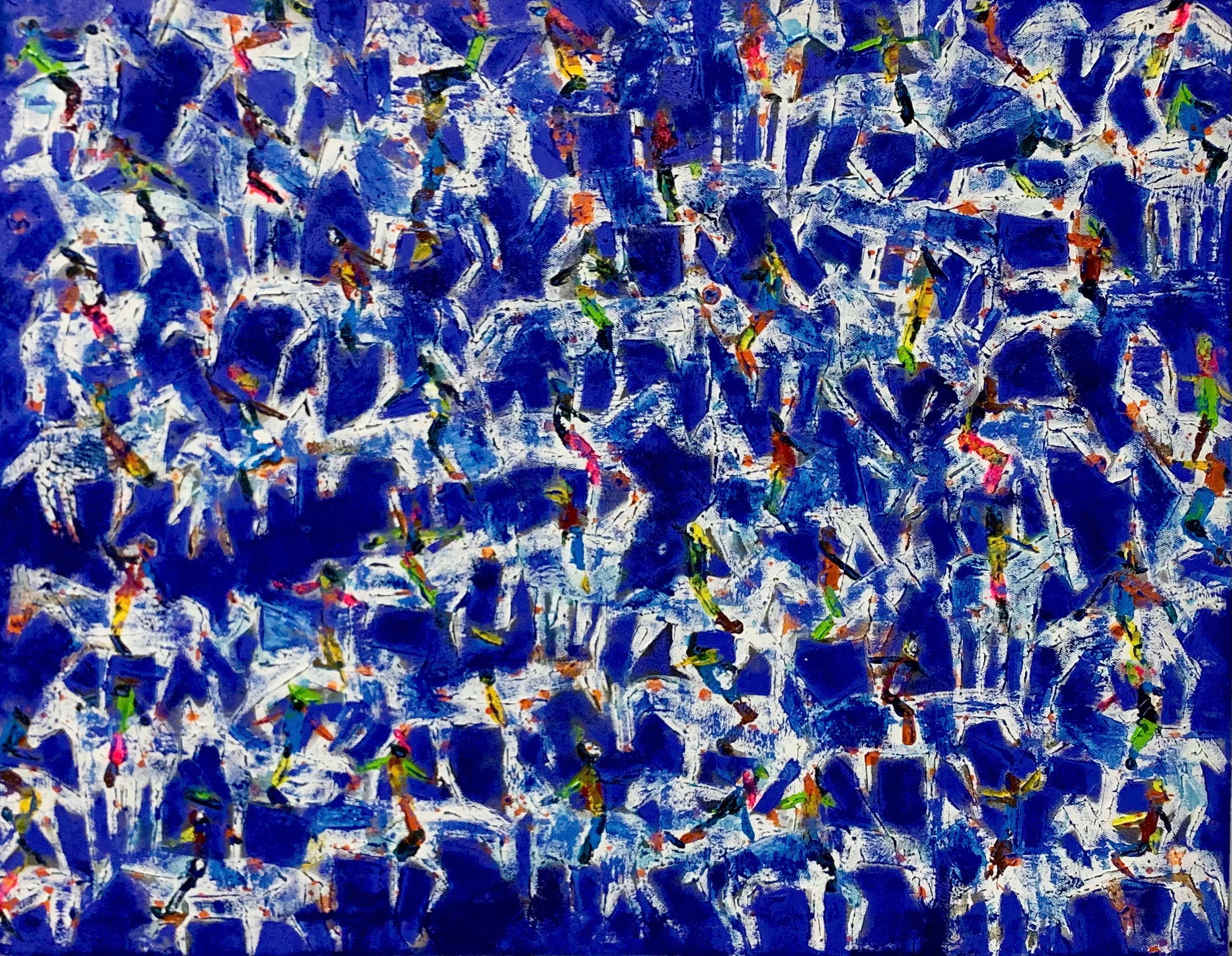 Convergence II - Vietnamese Oil Painting by Artist Nguyen Phan Bach