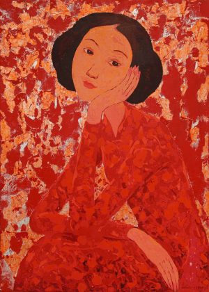 Longing I - Lacquer Artwork by Artist Hoang Hoan