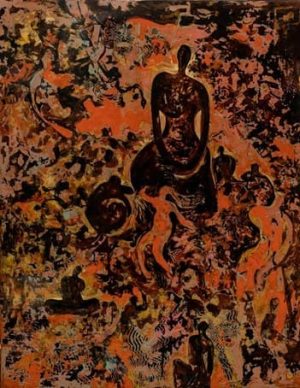 Unity of Being - Lacquer Painting by Artist Trieu Khac Tien