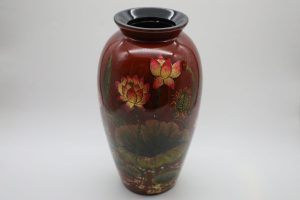 Vase of Early Dew 04 - Vietnamese Ceramic Vase by Artist Dinh Thi Thanh
