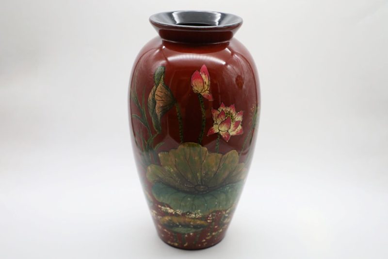 Vase of Early Dew 05 - Vietnamese Ceramic Vase by Artist Dinh Thi Thanh