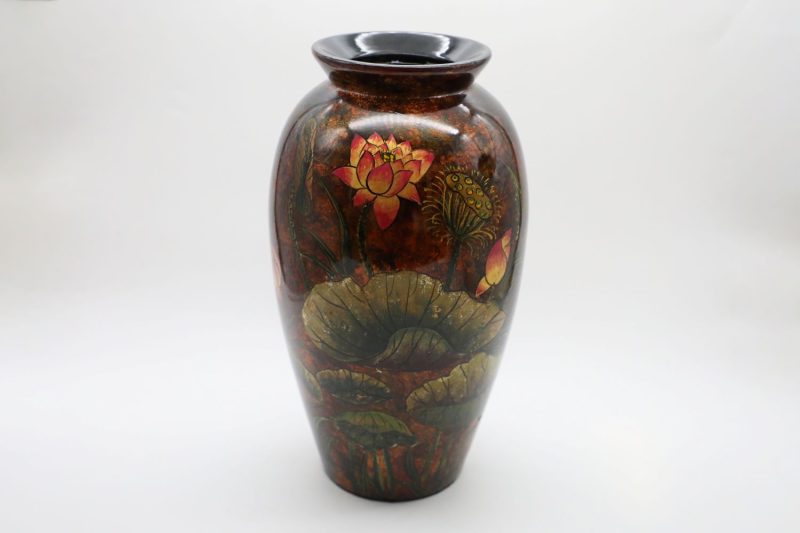 Vase of Peace 03 - Vietnamese Ceramic Vase by Artist Dinh Thi Thanh