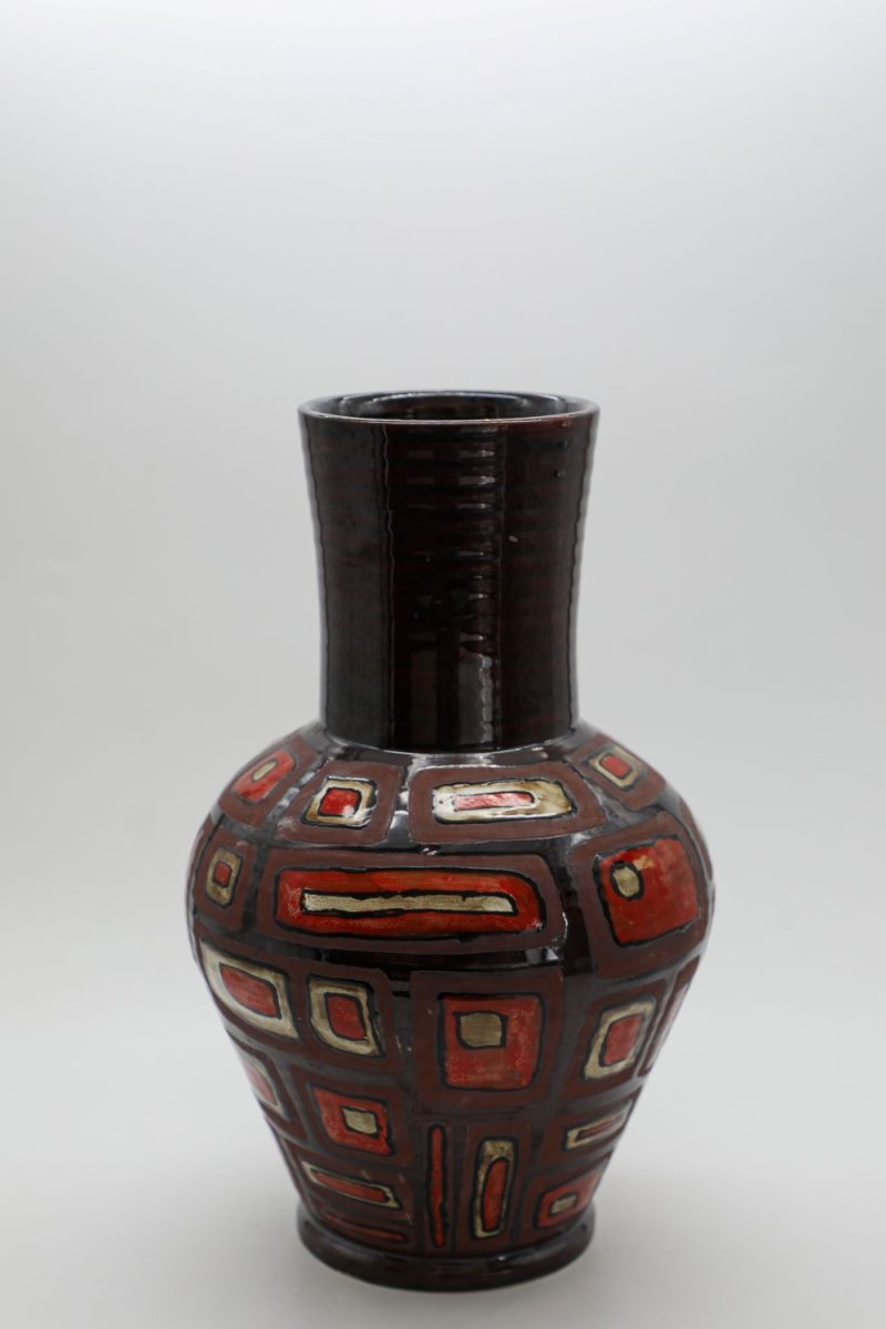 Vase of Windows - Vietnamese Ceramic Artwork by Artist Nguyen Thu Thuy