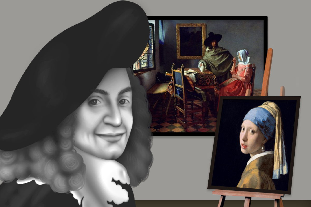 Vermeer Johannes portrait vietnamese paintings