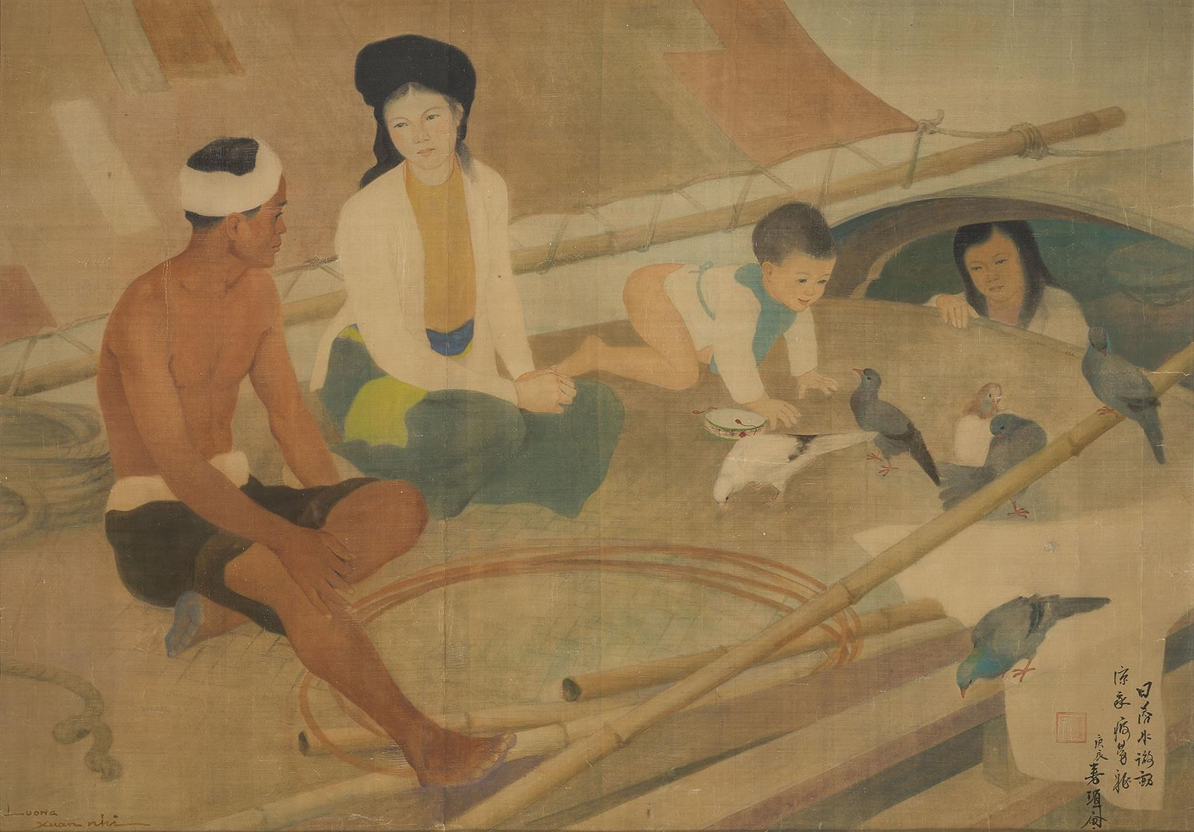 Vietnam Most Famous Paintings - Fishman's Family