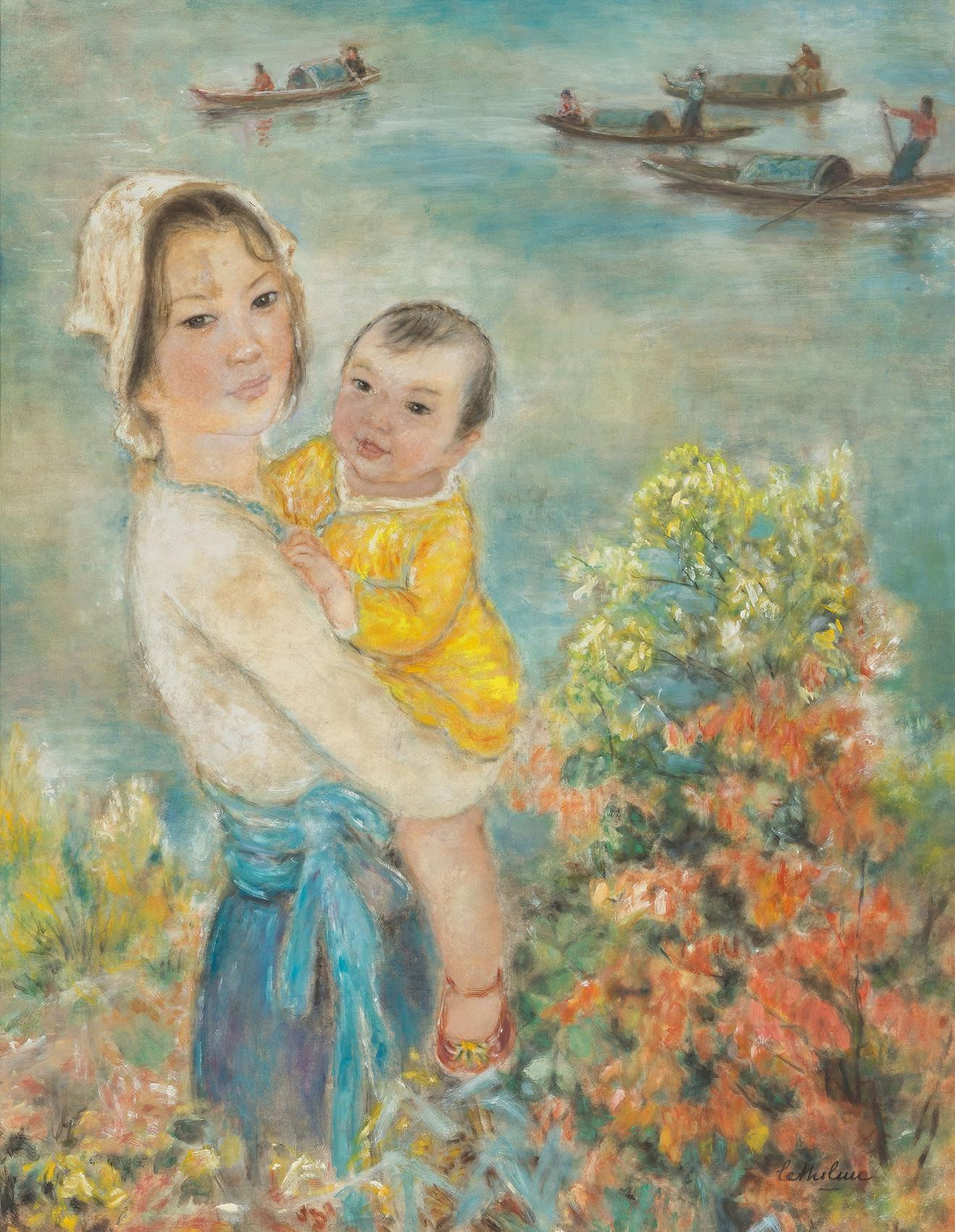 Vietnam Most Famous Paintings - Mother & Child